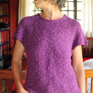 Tulipa - camiseta em tricô top-down